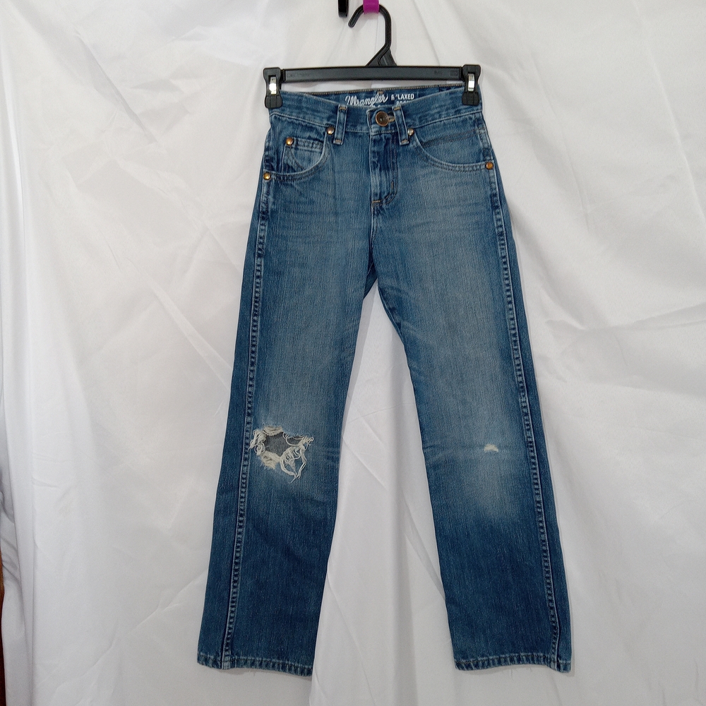 Wrangler Retro Relaxed Bootcut Jeans Boys Size 10 Slim Fit Distressed